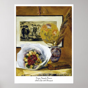 Affiche Vie morte avec Bouquet Pierre Auguste Renoir