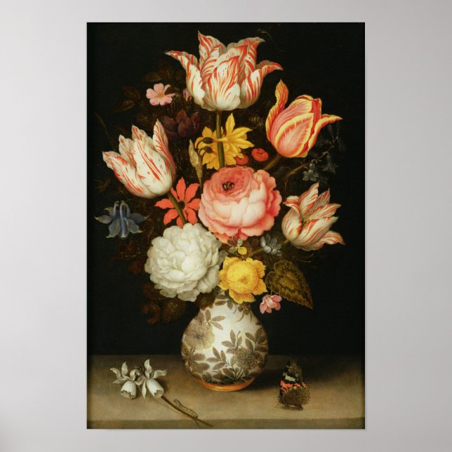 Affiche Vie morte avec fleurs (Devant)