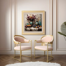 Vie morte avec fleurs et prunes - Imprimer