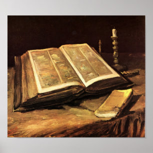 Affiche Vie morte avec la Bible (F117) Van Gogh Art