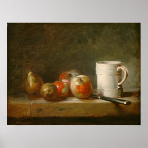 Affiche Vie morte avec Mug - Jean-Siméon Chardin Beaux-Art