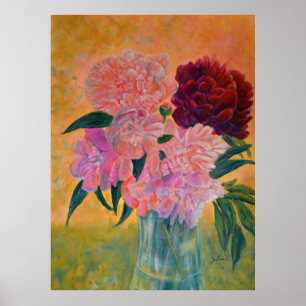 Affiche Vie morte avec Peonies Peinture