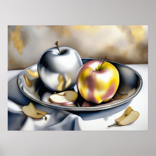 Affiche Vie morte des pommes d'argent et d'or (Devant)