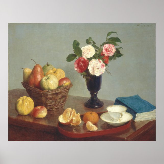 Affiche Vie morte - Henri Fantin-Latour Art (Devant)