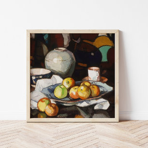 Affiche Vie morte, pommes et jarres Samuel John Peploe