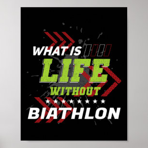 Affiche Vie Sans Biathlon Funny Sports Humours Jeux Bia
