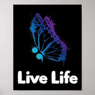 Affiche Vie Semicolon Amour Et Soutien Suicide Aware