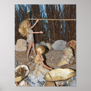 Affiche Vie tribale dans le camp.