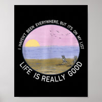 Vie Vraiment Bon Été Plage Vacances Graphique
