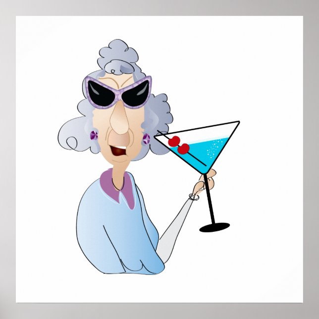 Affiche vieille dame (Devant)