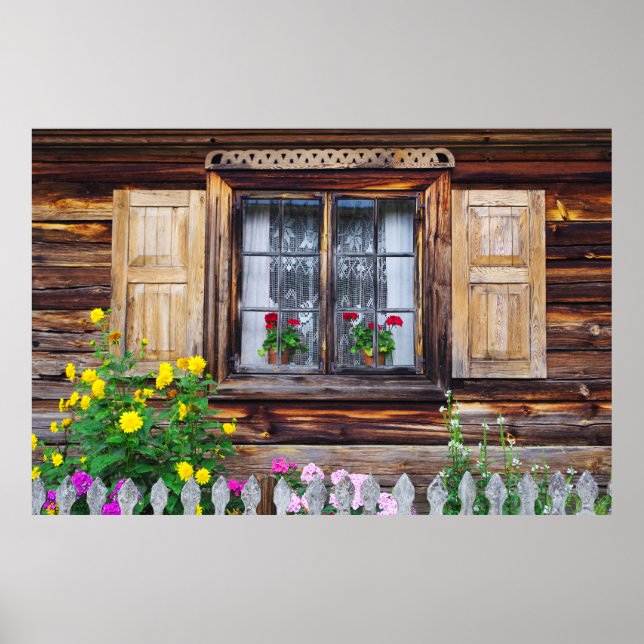 Affiche Vieille fenêtre du gîte (Devant)