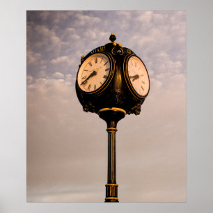 Affiche Vieille Horloge