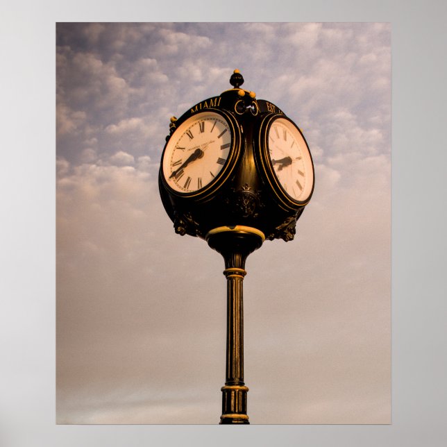 Affiche Vieille Horloge (Devant)