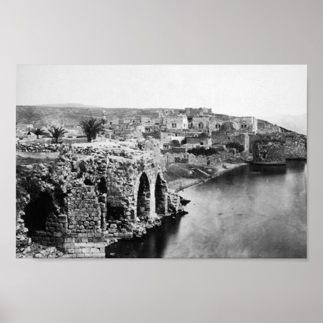 Affiche Vieille Tibériade sur la mer de Galilée (Devant)