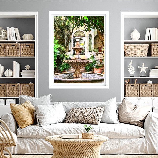 Affiche Vieille Ville Hacienda Mexique Antique (Créateur téléchargé)