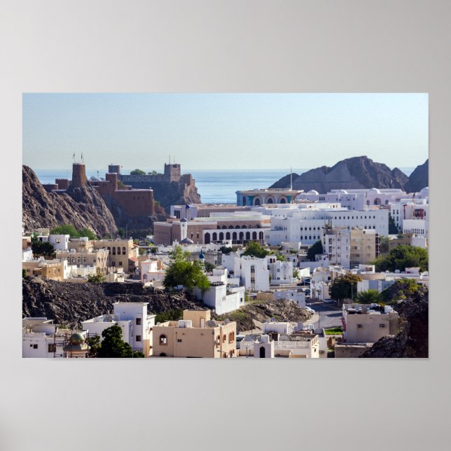 Affiche Vieille ville historique de Mascate - Oman (Devant)