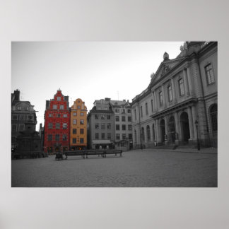 Affiche Vieille Ville Stockholm