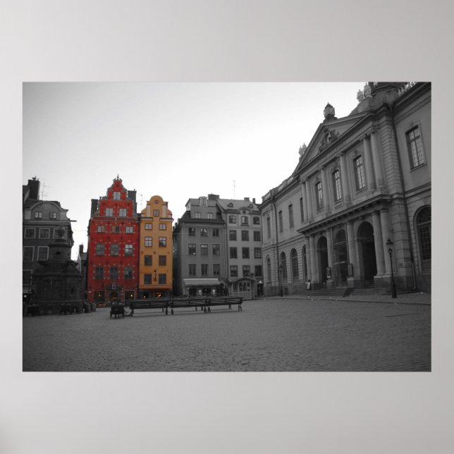 Affiche Vieille Ville Stockholm (Devant)