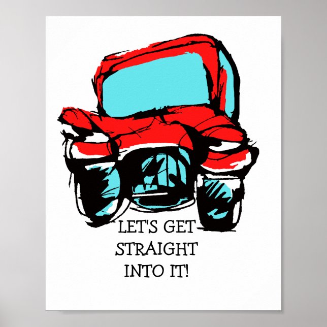 Affiche Vieille voiture (Devant)
