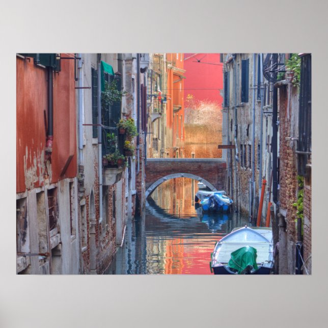 Affiche Vieilles Bâtiments De Venise Italie (Devant)