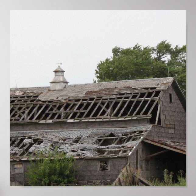 Affiche Vielle grange en toile (Devant)