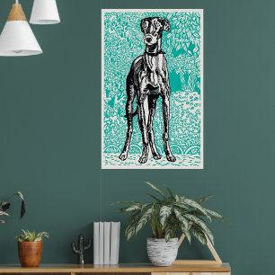 Affiche Vienna Greyhound Elegance par Moriz Jung