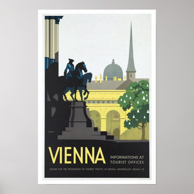 Affiche Vienne Autriche - Vintage voyage (Devant)