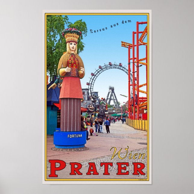 Affiche Vienne - Parc du Prater (Devant)