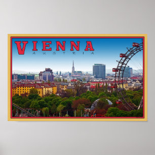 Affiche Vienne - paysage urbain