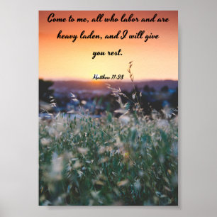 Affiche Viens à moi - Bible