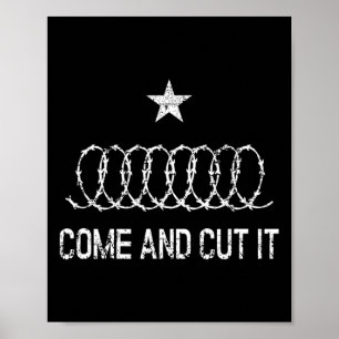 Affiche Viens et coupe-le Texas Conservateur Républicain