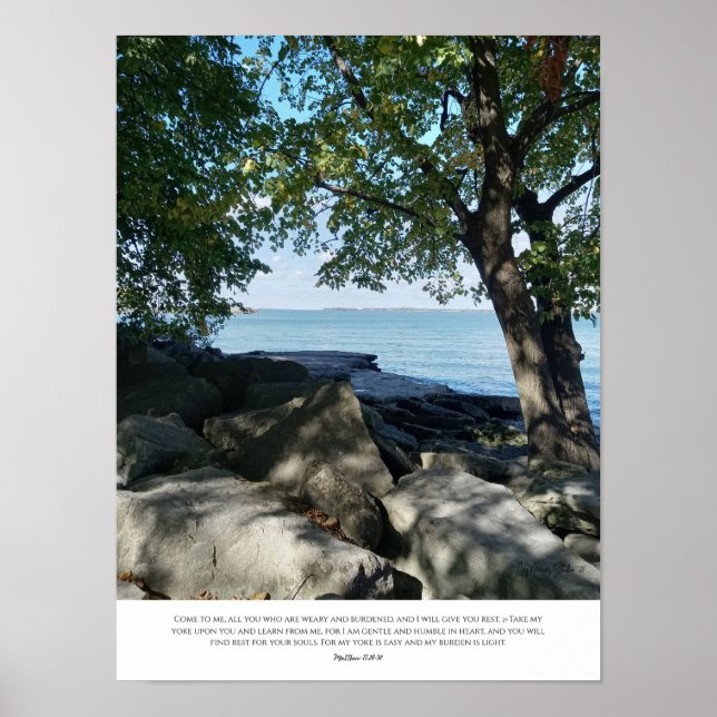 Affiche Viens te reposer avec moi. (Devant)