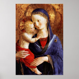 AFFICHE VIERGE AVEC ENFANT