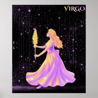Affiche Vierge céleste – Art d'astrologie