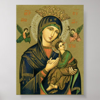 Affiche Vierge de Perpétuel Secours