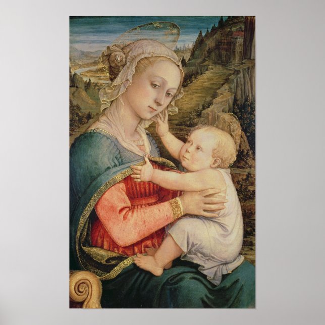 Affiche Vierge et enfant, ch.1465 (Devant)
