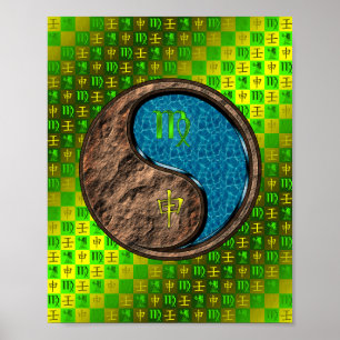 Affiche Vierge et singe de l'eau