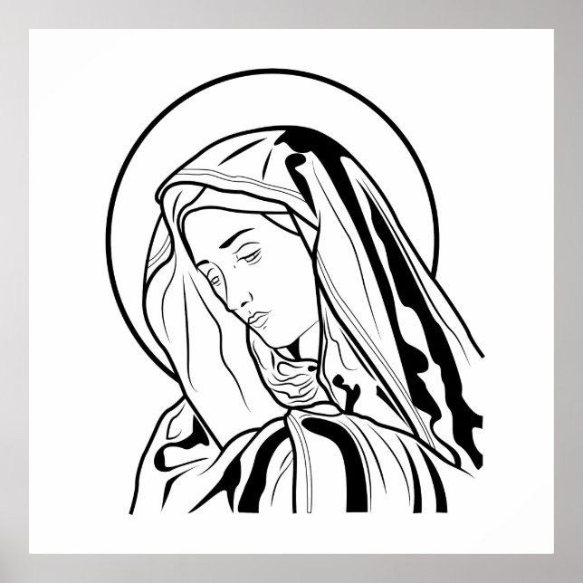 Affiche Vierge Marie (Devant)