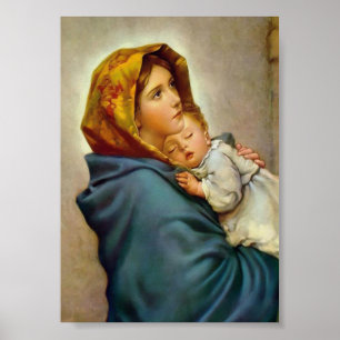 Affiche Vierge Marie et Enfant Madonna des Rues