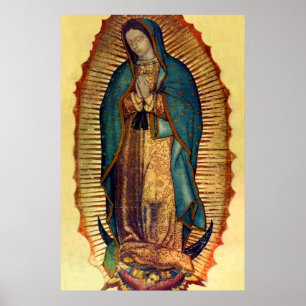 Affiche Vierge Marie Guadalupe Tilma Image complète