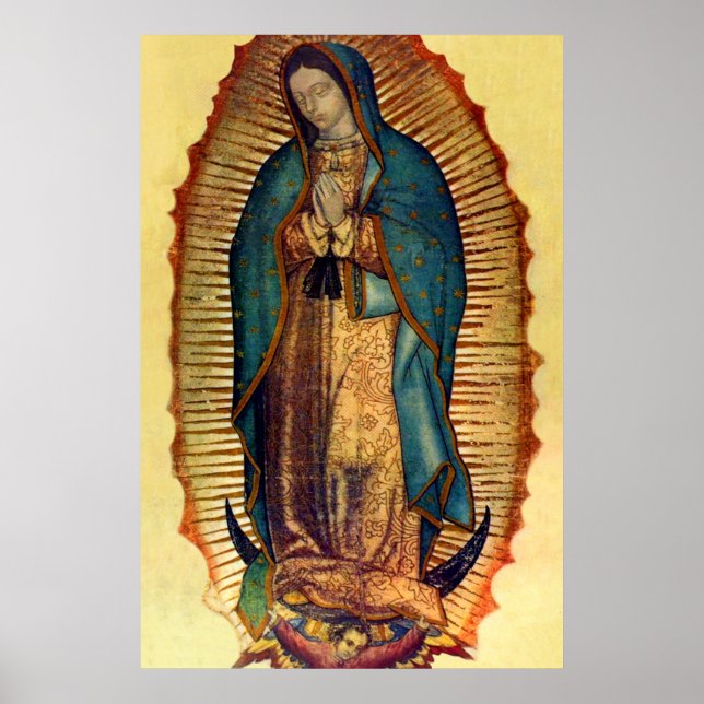 Affiche Vierge Marie Guadalupe Tilma Image complète (Devant)
