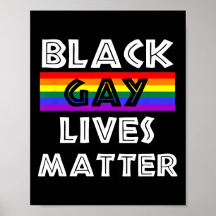 Affiche Vies de gays noirs Problème Mois de l'histoire des