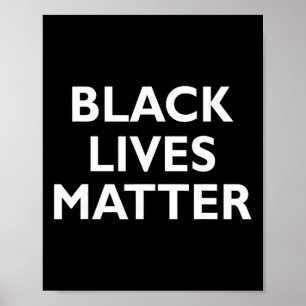 Affiche Vies Noires Comptent Blm Droits De L'Homme Histoir