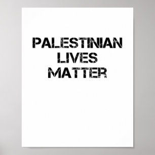 Affiche Vies palestiniennes Arrêtez le génocide en Palesti