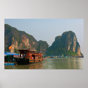 Affiche Viêt Nam, baie d'Ha Long