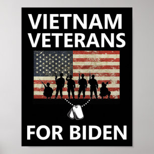 Affiche Vietnam anciens combattants pour Joe Biden 2020 Pr