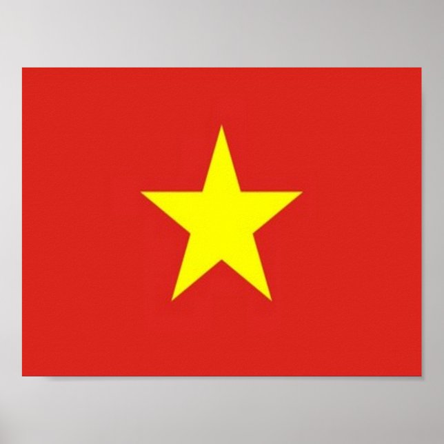 Affiche Vietnam - Drapeau - (Devant)