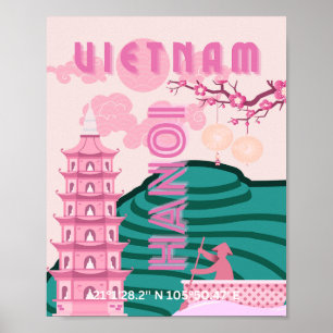 Affiche Vietnam Travel Art