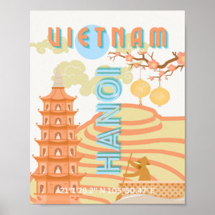 Affiche Vietnam Travel Art