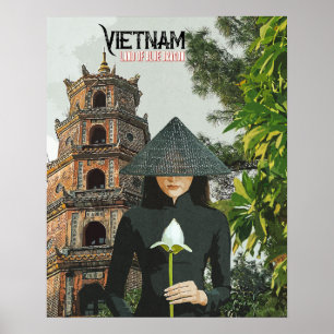 Affiche Vietnam Vacances touristiques
